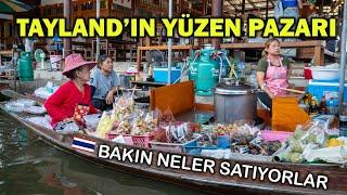 Tayland İlginç Yüzen Pazarı Damnoen Saduak