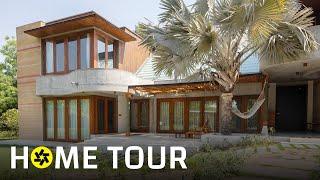 4,700 sq. ft. Rammed Earth House in Ahmedabad | Sferablu Architects (Home Tour).