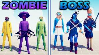 FANTASY ZOMBIES vs BOSSES TEAM - Totally Accurate Battle Simulator | TABS