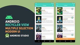 Android RecyclerView | Multiple Selection | Modern UI | Android Studio Tutorial