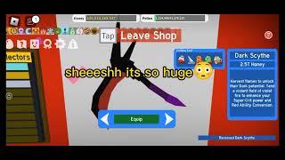 I Bought Dark Scythe In |Roblox Bee Swarm Simulator