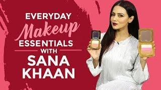 Sana Khaan's Everyday Makeup Essentials | S01E05 | What's in my makeup bag | Fashion | Pinkvilla