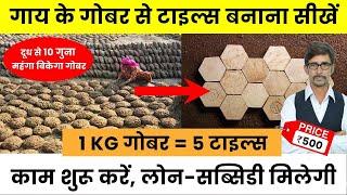 Cow Dung Waterproof Tiles Business | किसानों के लिए आय का नया जरिया। Business Ideas for Farmers