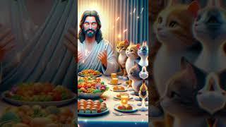 Paws of Grace: Jesus' Unconditional Love for Cats.  #jesus #gotfe #cartoon #love #devotional