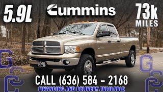 5.9 Cummins For Sale: 2003 Dodge Ram 3500 SRW Laramie 4x4 Diesel With Only 73k Miles