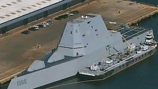 On board the USS Zumwalt, the Navy's pricey new battleship