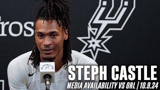 Stephon Castle's Postgame vs Orlando Magic | 10.9.2024