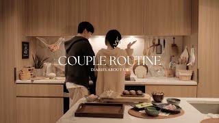 A Productive & Relaxing Day : Jasmine Tea, Sushi, Sukiyaki & Cozy Bookmarks | Couple Vlog