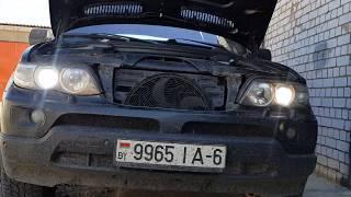 Замена ксеноновай лампы ближнего света на bmw x5 e53