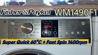 Fisher & Paykel WM1490F1 - Super Quick 60ºC + Fast Spin 1400rpm