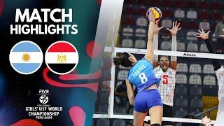 ARGENTINA  EGIPTO [4K]  | Highlights | Girls' U17 World Championship 2024