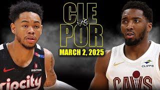 Cleveland Cavaliers vs Portland Trail Blazers Full Game Highlights - March 2 | NBA Regular Season