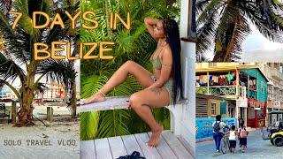 BELIZE | SOLO TRAVEL VLOG | Ambergris Caye, Caye Caulker, Cave Tubing & More!