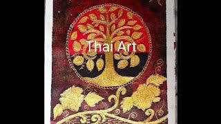 Thai Art#Acrylic on canvas#decoration