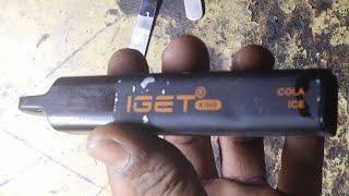 IGET king cola ice vape hukka e-cigarette how to recharge battery easily at home