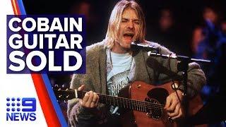 Australian businessman buys Kurt Cobain guitar for $9m | Nine News Australia