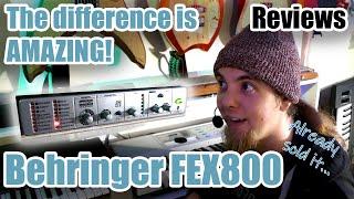 MiniFEX with Synthesizers - Behringer FEX800 Effects Module Demo