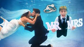 We Got MARRIED UNDERWATER!! 