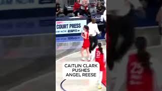 Caitlin Clark GETS FLAG After Pushing Angel Reese! #caitlinclark #angelreese #chicagosky