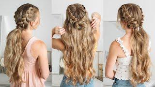 3 DOUBLE BRAIDED HAIRSTYLES | Missy Sue