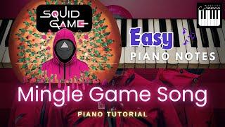 Mingle Game Song (Round and Round) | Easy Piano Tutorial | Full Song Sheet Music #squidgameseason2