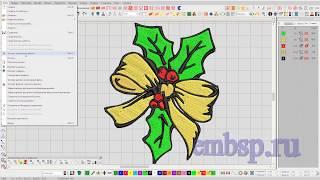 Wilcom EmbroideryStudio e4.2 уроки курсы  Векторный рисунок в дизайн вышивки