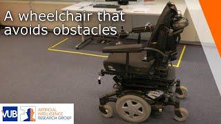 A motorized wheelchair that learned to avoid obstacles and go towards the toilet in an office
