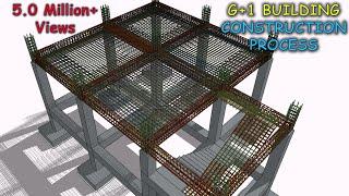 RCC Building Construction Process | Footing | Column | Beam | Stair | Slab | Hidden Beam | Rebar