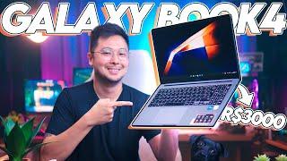 O MELHOR NOTEBOOK na faixa dos R$3000 em 2024?! Galaxy Book4 i5 1335U com 16GB