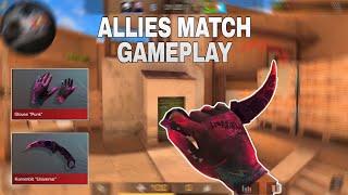 STANDOFF 2 | Allies Match Gameplay - with Karambit Universe + Gloves Punk 