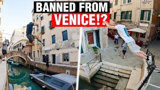 Venice Parkour Water Challenges | Defying The Mayor's Warnings