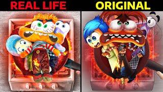 INSIDE OUT - Real Life VS Parody! The Best Animation TikToks in Real Life 5