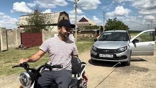 Электроскутер 1200Вт тянет авто|| E-Trike towing a car|| 电动三轮车电机1200瓦拉轿车车||#товарыизкитая #unpack