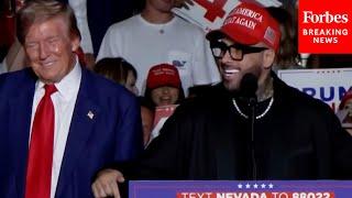 'We Need You Back': Musician Nicky Jam Joins Trump On Stage At Campaign Rally In Las Vegas, Nevada