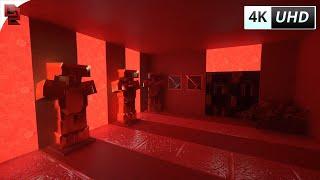 Minecraft RTX: Redstone Ray-Traced UNDERGROUND BATTLE ROOM - Extreme Graphics - Ray Tracing - 4K