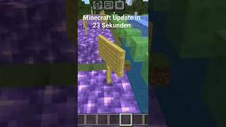 Minecraft Update in 23 Sekunden #gamingguide #minecraftb #like