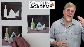 Course on Sketching Academy: Negative Space