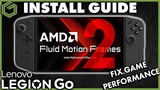 Legion Go - Install Updated AFMF2 780M GPU Drivers & Software Guide