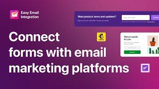 Send opt-in form leads to email marketing platforms | Easy Email Integration