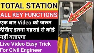 Total Station Survey All Functions 2024 | How to Use Total Station Full Learning|Total Station Bisic