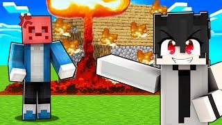 Minecraft'ta Arkadaşıma ATOM Bombası Attım...