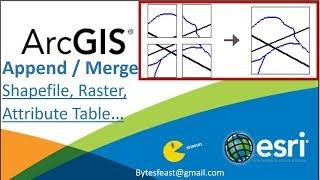 Append Multiple Input Datasets Into An Existing Dataset - ArcGIS Merge Multiple Features