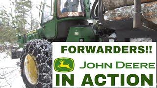 John Deere Forwarders in action !