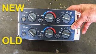 Air Conditioning Control Panel - 1995 to 1999 Suburban, Tahoe, Yukon, Sierra, Silverado