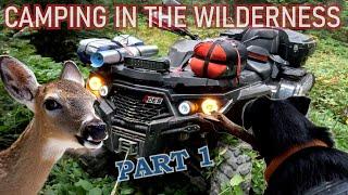 ATV ADVENTURE, camping in the wilderness, we saw a lot of wild animals... PART 1
