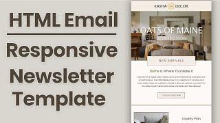 Responsive HTML Email Template Newsletter