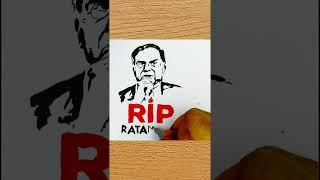 Ratan Tata Drawing Pencil Sketch, RIP Ratan Tata, Art Tribute To Great Ratan Tata Sir, Death news
