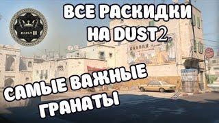 ВСЕ РАСКИДКИ НА DUST 2 - CS2