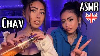 ASMR British CHAVS Roleplay - lots of personal attention!! & tingles (lots of chewing gum)