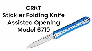 CRKT Stickler Folding Knife - Assisted Opening - Model 6710